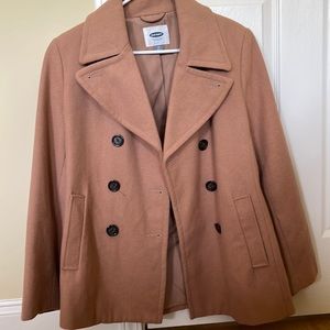 Tan peacoat